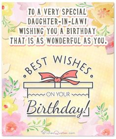 a birthday card with the words best wishes on it