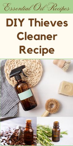 the recipe for diy thieves cleaner recipe