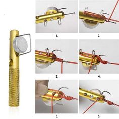 the instructions for how to use an electric toothbrush with gold and red trimmings