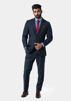 The Bryant Dark Charcoal Suit is crafted from luxurious dark charcoal twill fabric and tailored for a custom fit. This suit provides a professional, sharp, and powerful look that is suitable for business and formal occasions. Charcoal Suit Combinations, Dark Charcoal Suit, Suit Combinations, Charcoal Suit, Custom Made Suits, Single Breasted Jacket, Suit Fashion, Twill Fabric, Pair Of Pants