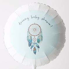 a balloon shaped like a dream catcher with the words always baby shower written on it