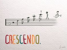 an image of a musical note with the words crescendo