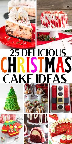 25 delicious christmas cake ideas to make for the holiday season - including cakes, pies and cupcakes