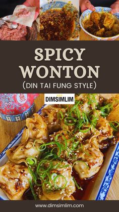 Recreate Din Tai Fung's famous spicy wontons. Perfect balance of heat and flavor in every bite. Get full recipe on dimsimlim.com