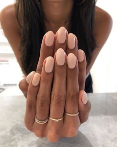 Neutral Nail Color, Rose Nails, Trim Nails, Summer Nails Colors, Neutral Nails, Manicure Y Pedicure, Nail Trends