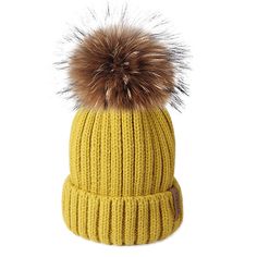 Item Type: Winter Hat
 	Gender: Women
 	Pattern Type: Solid
 	Material: Fur, Wool, Acrylic
 	Style: Casual
 	Diameter: 15 cm Pom Pom Beanie Hat, Winter Knit Hats, Beanie Style, Winter Hats Beanie, Fur Hat, Winter Hats For Women, Hat For Women, Knit Beanie Hat, Pom Pom Hat