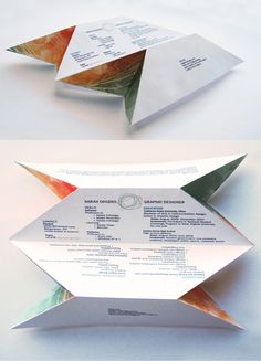 an origami box that is open and closed