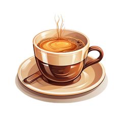 a cup of coffee is sitting on a saucer