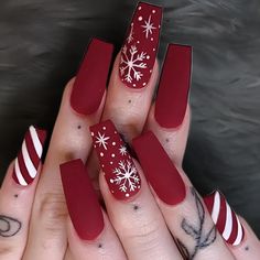 December Nails: Red Christmas Designs for Winter Celebrations
Celebrate winter in style with these festive red Christmas nail designs for December.

Simple Winter Christmas Nails: Red & Festive for November
Keep it simple yet festive with red winter Christmas nails, ideal for November.

Holiday Glam Nails: Simple Red Christmas Designs for December
Glam up your nails this holiday season with simple red Christmas designs for December.

Winter Nail Ideas: Red Christmas Designs for November to Dec Red Christmas Nails, Christmas Gel Nails, Christmas Nail Art Designs, Christmas Nails Acrylic, Winter Nail Art