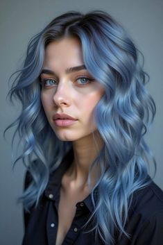 22 Stunning Blue Hair Color Ideas 2024 - Fashion Trend Hacks Aqua Blue Hair, Icy Blue Hair, Royal Blue Hair, December 2024, Pastel Hair, 2024 Fashion, Hair Colors, Color Ideas