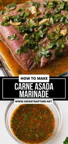 how to make carne asada marinade