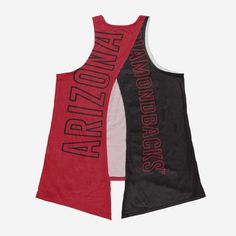 Fandom never looked so good. Whether you're at the game, hitting the beach, or getting your epic workout on at the gym, this Arizona Diamondbacks Women's Tie-Breaker Sleeveless Top is sure to make you the most passionate and best-dressed fan around. Features Team-colored design with team logo display on chest so everyone knows who you're rooting for Reverse side with two team-colored tie-able ends for double the awesome Wordmark team name display on reverse side so you can show off your team spi Sporty Sleeveless Tank Top For Gym, Sporty Sleeveless Gym Tank Top, Team Spirit Tank Top For Summer Sports, Team Spirit Tank Top For Sports In Summer, Athleisure Sleeveless Sports Tank Top, Athleisure Sleeveless Tank Top For Sports, Summer Team Spirit Sleeveless Tank Top, Team-colored Sleeveless Sports Top, Summer Sleeveless Team Spirit Tank Top