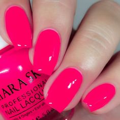 Unique Nail Polish, Unghie Sfumate, Kiara Sky, Sky Nails, Coral Nails, Bright Nails, Pink Nail Polish, Nails Colors