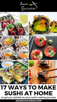 How To Make Sushi Bowls, Home Made Sushi Ideas, Sushi Recipes For Beginners, Making Sushi At Home, Baked Sushi, Make Sushi At Home, Cooked Sushi Recipes, Chicken Sushi