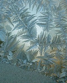 the frosted glass is very clear and blue with green leaves on it's side