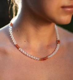 Golden Sun Necklace Sunstone Necklace, Golden Beryl, Semi Precious Necklace, Solid Necklace, Golden Sun, Emotional Body, All Gems, Quartz Sphere, Short Necklace