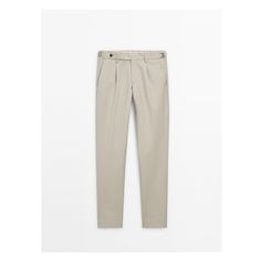 Cotton blend slim fit trousers Zara Tapered Leg Pants With Welt Pockets, Zara Pants With Welt Pockets For Business Casual, Slim Fit Straight Chinos With Belt Loops, Zara Tapered Leg Cotton Pants, Zara Cotton Tapered Leg Pants, Zara Classic Straight Dress Pants, Zara Classic Dress Pants For Business Casual, Zara Classic Business Casual Dress Pants, Zara Classic Jeans For Work