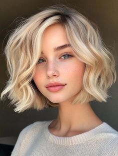 Wavy Bob Haircuts: Effortless Style for Every Occasion Formal Bob Hairstyles, Hairstyles Thick Wavy Hair, Wavy Short Bob, Bob With Waves, Edgy Bob, Medium Bob Haircut, Wavy Bob Haircuts