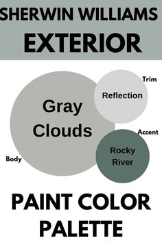 the color scheme for gray clouds is shown in black and white, with different colors