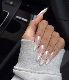 Glam Nails, Long Acrylic Nails Coffin, Girls Nails, Birthday Nails, Minimalist Nails, Chrome Nails, Perfect Nails, Gorgeous Nails, Long Acrylic Nails