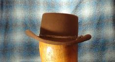 5:15 to New Almelo, classic western, movie character hat, telescoped crown, short brim, dress hat, L Western Hat With Flat Crown, One Size Fits Most, Western-themed Flat Brim Sun Hat, Western Six-panel Hat For Rodeo, Distressed Flat Brim Hat For Western-themed Events, Pencil Curls, Preown Western Hats Gambler, Sewing Tape Measure, Natural Sponge, Pork Pie