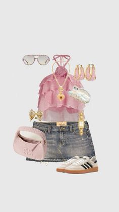 Copenhagen Girl, Girl Style Aesthetic, Jean Skirt Outfit, Spezial Shoes, Pink Flowy Top, Jean Skirt Outfits, Beauty Vibes, Adidas Spezial, Stockholm Fashion