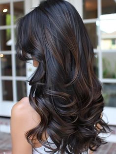 Rich Brown Balayage, Dark Brown Balayage Hair, Dark Caramel Balayage, Balayage For Dark Brown Hair, Brown Balayage Hair, Different Hair Lengths, Dark Brown Balayage, Balayage Ideas