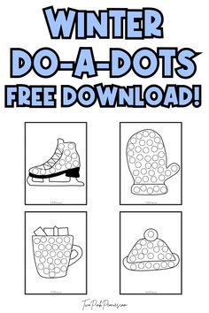 These free printable Winter Do a Dots are the perfect indoor activity to set up when the weather is just too cold outside! They are the perfect simple activity for preschoolers. You can use these fun pages with dot markers or dot stickers. Preschool January Crafts, Activity For Preschoolers, Lesson Plans For Toddlers, Dots Free, Dot Stickers, Preschool Printable