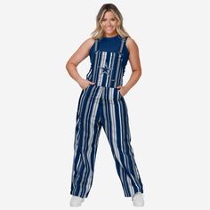 Dallas Cowboys Womens Hyper Stripe Bib Overalls FOCO XS - FOCO.com Philadelphia Eagles Colors, Dallas Cowboys Women, Logo Display, Best Fan, Bib Overalls, Trendy Clothes, Philadelphia Eagles, Dallas Cowboys, Team Spirit