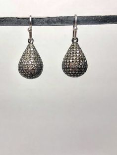 Large diamond encrusted teardrop earrings set in silver sterling Teardrop Earrings, Earrings Set, Pave Diamonds, Earring Set, Crochet Earrings, Pearl Earrings, Drop Earrings, Silver