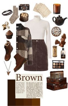 Brown Aesthetic Clothing, Light Brown Clothes, Brown Style Outfit, Cute Brown Outfits, Brown Fashion Aesthetic, Dark Brown Outfit, Fall Outfits 90s, Brown Clothes Aesthetic, Brown Fall Outfits