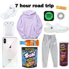 Road Trip Outfits, Travel Backpack Essentials, Trip Essentials Packing Lists, Road Trip Bag, Road Trip Kit, Road Trip Outfit, Road Trip Packing List, Travel Bag Essentials, Teen Trends