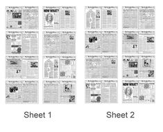 the front pages of newspapers with different headliness on each page and an image of a man