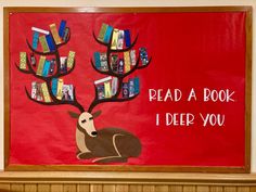 a sign with books on it that says, read a book i help you up