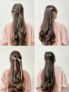 Braids School Hairstyles, Simple College Hairstyles, College Hairstyles For Long Hair, School Hairstyles Easy For Kids, College Hairstyles Easy, Braids School, College Hairstyles, Haircuts For Long Hair With Layers, Cute Quick Hairstyles