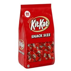 a bag of kitkate snack size candy