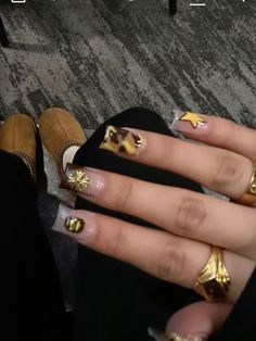 Short Bape Nails, Bape Nails Design, Bape Nails Acrylic, Almond Y2k Nails, Bape Nails, Duck Nails Short, Plaid Nails