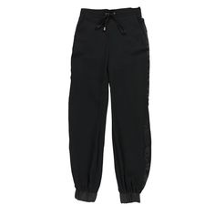 Introducing The Epitome Of Style-Meets-Comfort: The Bar Iii Women's Contrast Trim Casual Jogger Pants. Designed In Vietnam, These Joggers Have A Heart That Beats For Modern Fashion. Crafted With 97% Polyester And 3% Spandex, They're More Than Just Pants They're A Comfortable Haven. The Solid Texture, Amplified By Contrasting Materials At The Cuffs And Sides, Make These Joggers Stand Out In A Sea Of Casual Wear.The Elastic Drawstring Waistband Ensures It Hugs You Just Right, Promising Both Comfor Solid Texture, Jogger Pants Casual, A Sea, Drawstring Waistband, Contrast Trim, Modern Fashion, The Bar, Pants Black, Casual Wardrobe