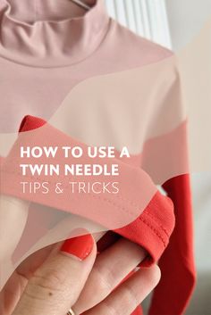 How to use a twin needle - tips & tricks Double Needle Sewing How To Use, Twin Needle Sewing How To Use, Twin Needle Sewing, Double Needle Sewing, Knit Garments, Sewing Hems, How To Thread, Sewing Machine Basics, Quick Stitch