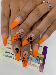 Holloween Nails, Halloween Nails Easy, Nagellack Trends, September Nails, Cute Halloween Nails, October Nails, Halloween Nail Designs, Halloween Nail Art