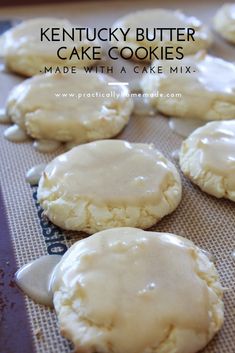 cookies with icing on a baking sheet ready to be baked