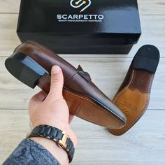 Scarpetto | Shoes | Leather Loafer With Handstitched Sole | Poshmark