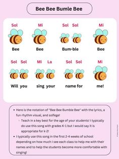 the bee bumble bee game is shown with instructions for each player to learn how to read