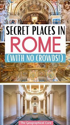 Pinterest pin for 40+ Hidden Gems in Rome Places In Rome, Cruise Italy, Trip To Rome, Things To Do In Rome, Rome Itinerary