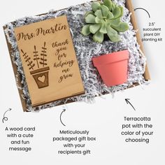 Give the gift that keeps on growing with our 'Thank You for Helping Me Grow' Succulent Gift Box! This unique gift is perfect for her – teachers, friends, family or colleagues! Show your appreciation with a thoughtful and lasting present that they'll treasure for years. Shop now! Apology Gifts