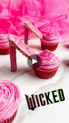 84K views · 24K reactions | These Glinda High Heel Cupcakes are a fun treat to make for a Wicked movie night! Comment “recipe” and I’ll send you the printable recipe 💖. 

⭐️ Follow for more fun, healthier recipes ⭐️

I made these a couple years ago for the Barbie movie and they were such a hit, that I figured they would be perfect for all of the Glinda fans! If you’re short on time, you could use pre-made cupcakes and icing 🧁.

👠 Glinda High Heel Cupcakes 👠
(makes 8 cupcakes)
Paleo Vanilla Cupcakes:
3 eggs
1 1/2 tsp vanilla extract
2 tbsp coconut oil, melted
2 1/2 tbsp coconut cream (the thick part at the top of a can of chilled coconut milk), melted
1/3 cup raw honey
1 cup almond flour
2 tbsp coconut flour
1/2 tsp baking powder
Sweet Cream Cheese Icing
8 oz cream cheese
3 tbsp grass-f Heel Cupcakes, The New Barbie Movie, Barbie Premiere, High Heel Cupcakes, Fun Dessert, New Barbie, Healthier Recipes, Cream Cheese Icing, Sweet Cream