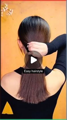 MiorSii on Instagram: \ 1 Min Hairstyles For Medium Hair, Hairstyle For Interview, Quick Updos For Long Hair For Work, Daily Hairstyles Easy For College, Simple Daily Hairstyles, Hairstyle Office, Daily Hairstyles Easy, Hairstyles For Interview, Hairstyles For College