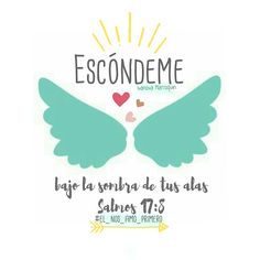 an image of two angel wings with the words escondeme