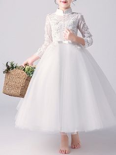 Occasion Dresses Wedding, Flower Girl Dresses Tulle, Dress Measurements, Dress Size Chart, First Communion, Tulle Dress, Ankle Length, Occasion Dresses, Perfect Dress