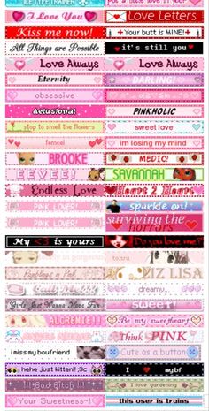 many different types of stickers with words on them, including one that says i love you